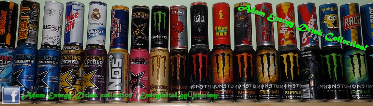 Adam energy drink collection!
